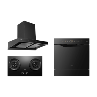 老板 E1L 吸油烟机   D2 燃气灶   V20 嵌入式洗碗机 三件套装