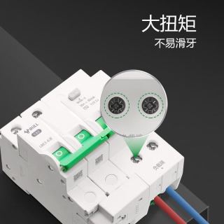 公牛 空气开关 2P漏电保护断路器 双进双出63A带漏保家用电源空开LBE3-63E/63A-2P