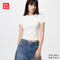 优衣库 女士短袖T恤 00 白色 M /160/84A