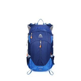 艾王 AIONE 35L大容量超轻耐磨防泼水户外登山双肩背包 A纹宝蓝