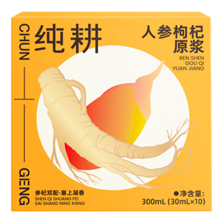 纯耕 人参枸杞原浆 300ml*1盒