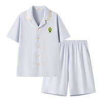 【5A抑菌 凉感纯棉】夏季男士睡衣薄款开衫翻领款家居服