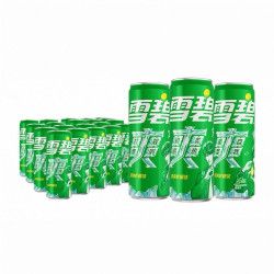雪碧 有糖汽水碳酸饮料 经典柠檬味 330ml*20罐/箱
