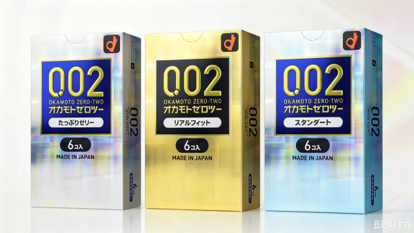 冈本 聚氨酯002 黄金贴合安全套 6只 阔口55mm 无储