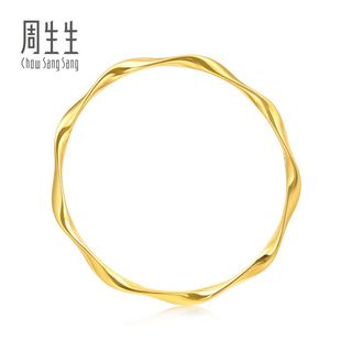 周生生 5G黄金莫比乌斯环足金手镯