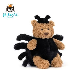 Jellycat 巴塞罗熊蜘蛛装毛绒玩具 棕色 Medium