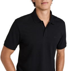 HUGO BOSS 男士 Pallas 短袖 Polo 衫  黑色