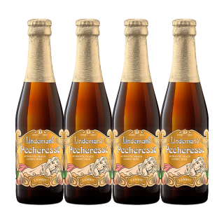 林德曼 桃子啤酒 低度果酒 250ml*4瓶