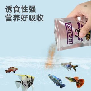 日清丸红 鱼苗B1饲料 热带鱼斗鱼孔雀鱼通用 100g