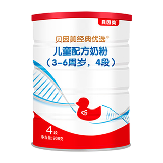 BEINGMATE 贝因美 经典优选系列 儿童奶粉 国产版 4段 908g*6罐