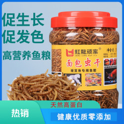 观赏鱼高蛋白面包虫干鱼粮天然零添加鱼粮鱼养鱼鱼饲料