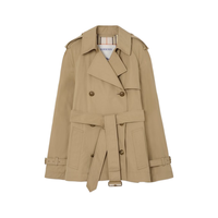 博柏利(BURBERRY)女装 短款轻盈棉质 Belgravia Trench 风衣