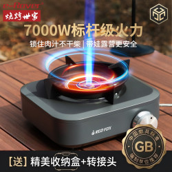 烧烤世家 火狐分体式卡式炉 红外线户外便携燃气煮茶炉 魔方单头炉*1