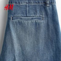 H&M 直筒高腰 女士牛仔裤