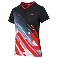  LI-NING/李宁 速干 女士运动上衣  荧光焰红-2
