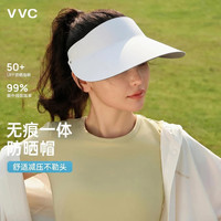 VVC 防紫外线 云砂白 空顶遮阳帽