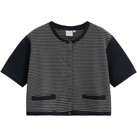  MOUSSY/摩西 复古撞色 女士T恤 990混色