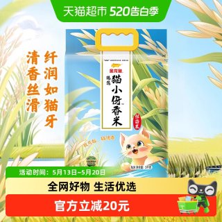 金龙鱼 猫牙香丝米5KG南方大米丝苗米 清香丝滑
