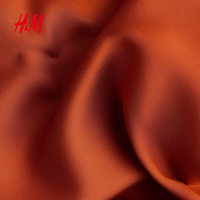 H&M 1334237 不对称挂脖设计 深橙色 S 女士吊带背心