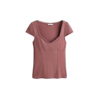  H&M 蕾丝镶边 女士上衣