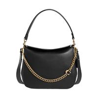 COACH 蔻驰 HOBO系列 女士皮质手提腋下包 89178 B4 BK 黑色 中号