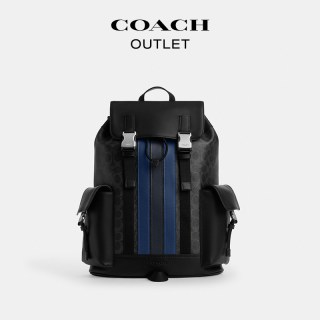 COACH 奥莱男士老花VARSITY CLARK双肩背包