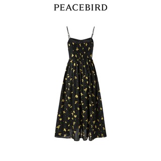  PEACEBIRD/太平鸟 满印花卉 女士吊带裙