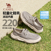骆驼 G15S136025 透气软底防滑 黑色 42码 男士休闲鞋