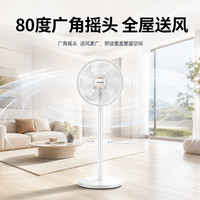奥克斯 电风扇 七叶仿生扇叶 台地两用风扇 广角摇头 节能省电 大风轻音 机械旋钮款落地扇