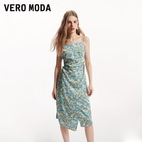 VERO MODA 奥莱连衣裙夏季新款碎花印花抽褶优雅浪漫裙子流行