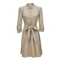 VERO MODA 格纹A字百褶连衣裙