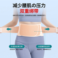 ZEAMO 日本医用超薄护腰带腰间盘突出腰肌劳损夏季隐形透气运动防护腰托 L （适合120-160斤）