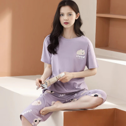 芬腾 纯棉 睡衣 居家服 套装