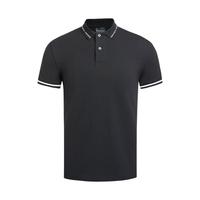 GIORGIO ARMANI 乔治·阿玛尼 男士短袖POLO衫 3K1FA41JPTZ-0040 黑色 M