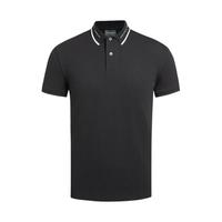 GIORGIO ARMANI 乔治·阿玛尼 男士短袖POLO衫 3K1FA41JPTZ-0040 黑色 L