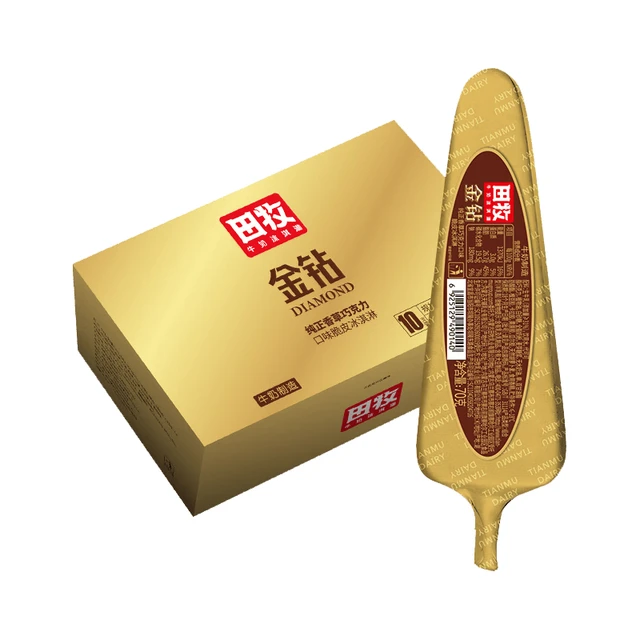 田牧 金钻 脆皮冰淇淋 香草味 70g*10支