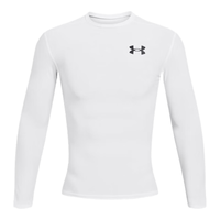 安德玛 UA HeatGear 男子弹力训练紧身衣 白色 3XL