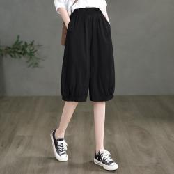 丝柏舍 夏装新女简约宽松遮肉显瘦休闲裤有大码