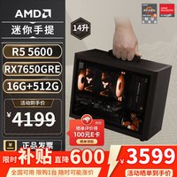 移动端、京东百亿补贴：AMD 电脑组装 迷你主机ITX整机  RX7650GRE R5-5600
