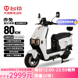 台铃 长续航 电动摩托车 星耀白