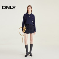 ONLY 女士针织衫 E38中音蓝色 2XL