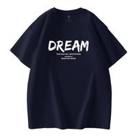 真维斯 纯棉印花 深蓝色 XL 男士T恤