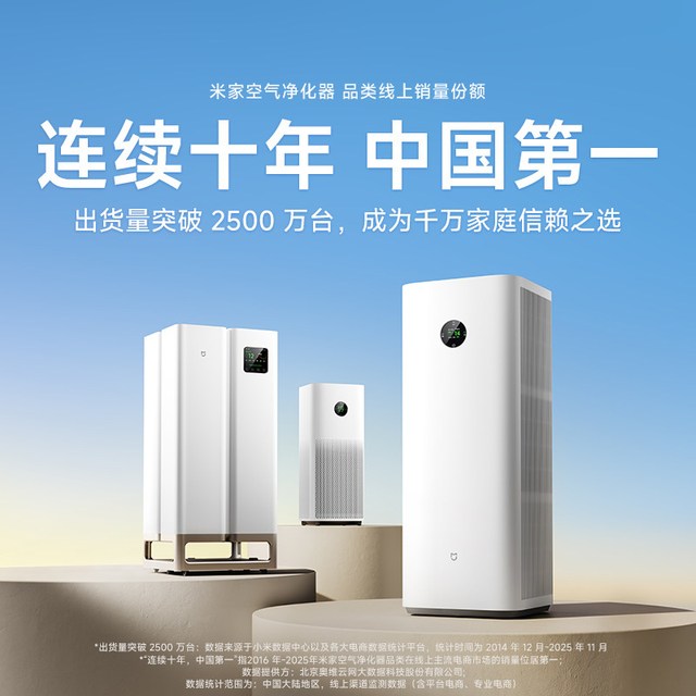 今日必买：米家 4 Lite AC-M17-SC 家用空气净化器