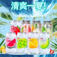 OKF 韩国进口水果味气泡水 2瓶试喝 葡萄味*1+桃子味*1