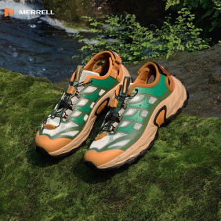 MERRELL ME SC溯溪鞋 轻便透气防滑排水 棕绿