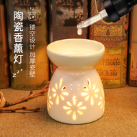 佐之寻 精油香薰炉 白瓷 大容量 家用办公室 熏香炉 蜡烛加热 温茶器