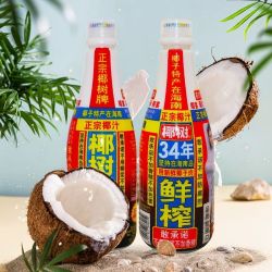 椰树 椰汁 1.25升X2瓶 果肉整箱 海南特产