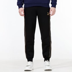PUMA 男裤夏季运动裤子户外跑步健身透气休闲针织长裤534407-01