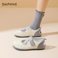 DAPHNE/达芙妮 魔术贴 女士单鞋 米灰色 37