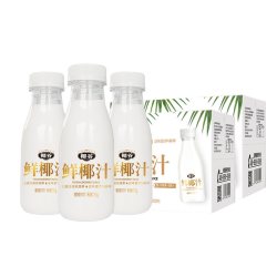 椰谷 鲜椰汁 6860g 245g*12瓶*2箱